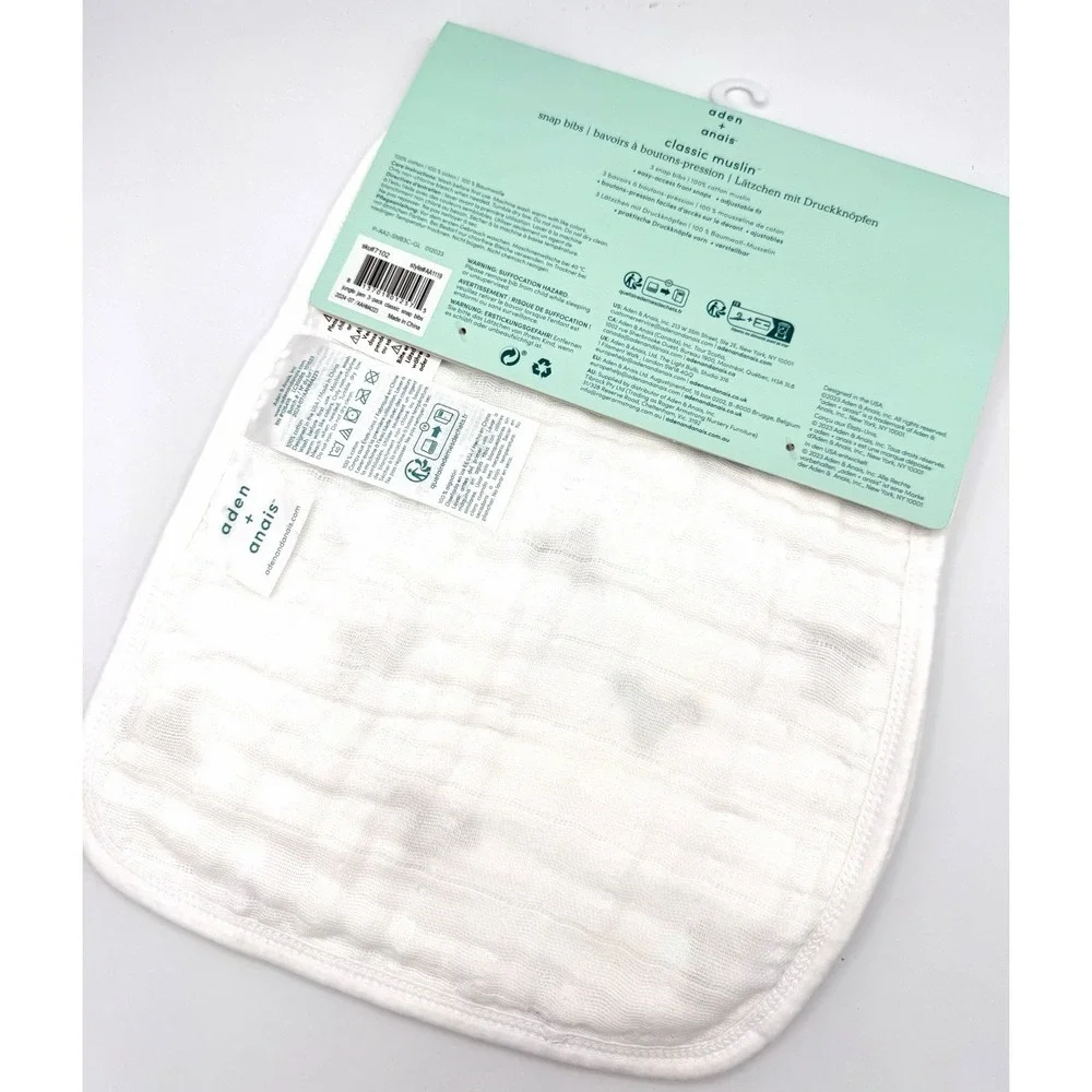 Adan And Anais Jungle Jam Muslin Snap Bibs Set Of 3 Bibs
